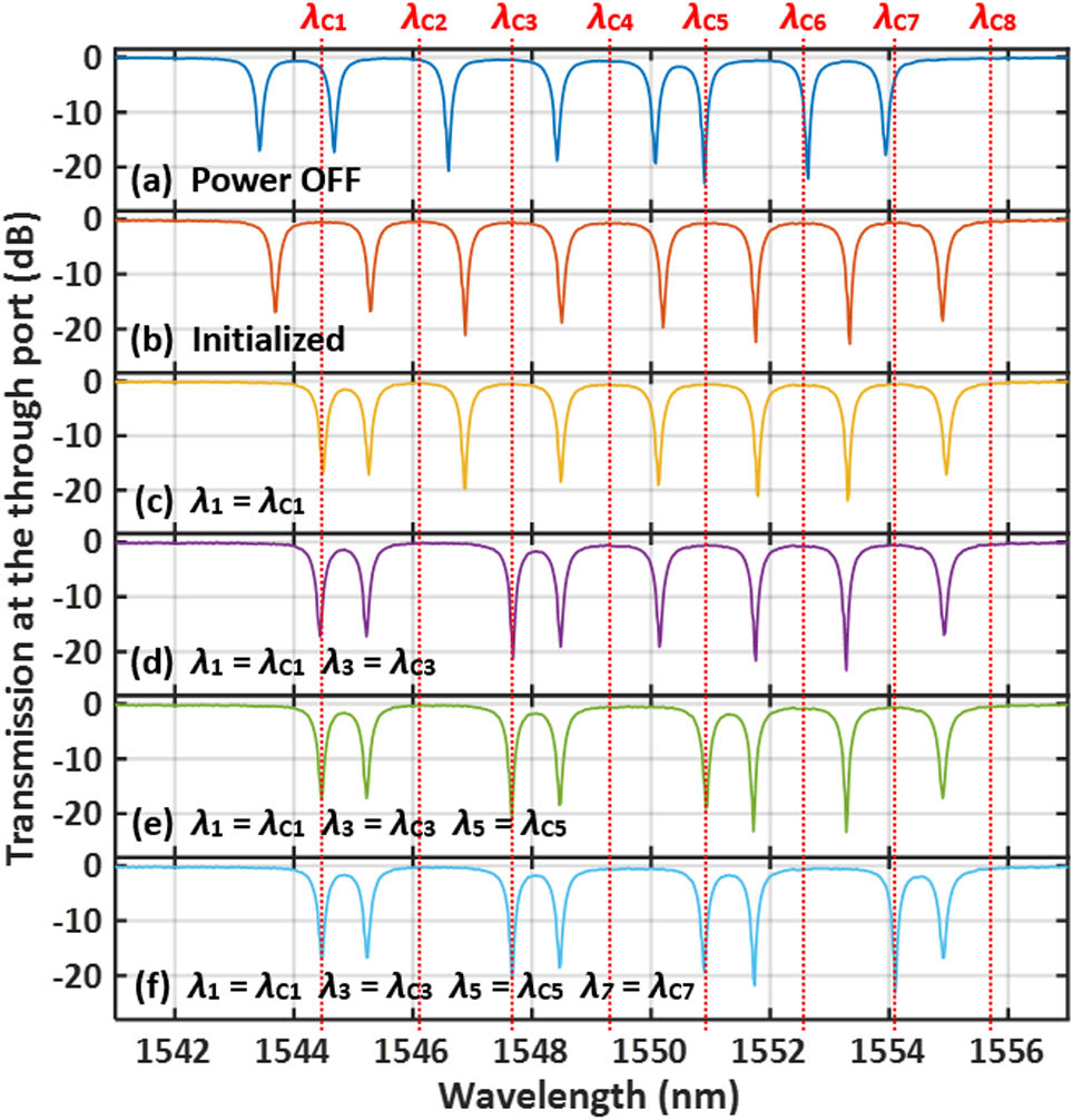 Reconfigurable multichannel amplitude equalizer based on cascaded silicon photonic microrings